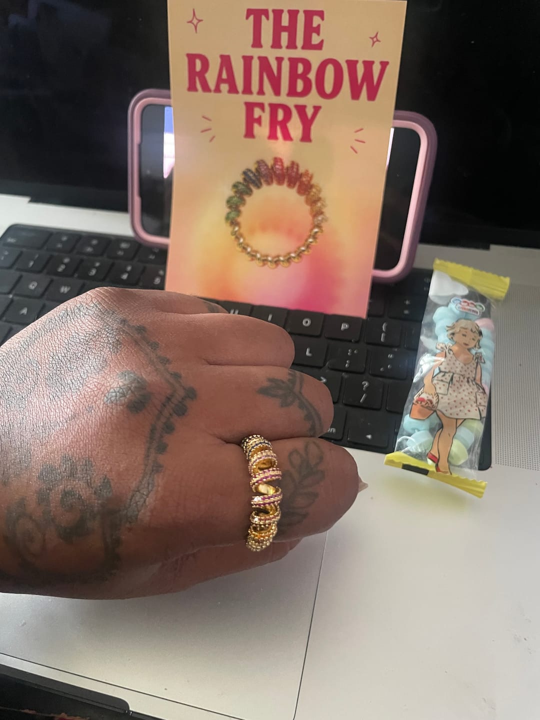 Customer photo review of The Rainbow Fry Ring