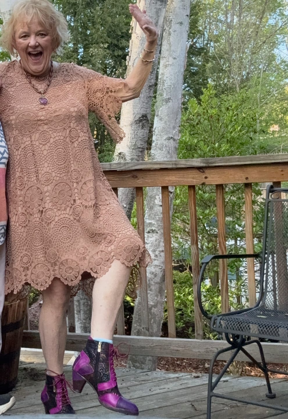 Customer photo review of Retro Handmade Leather Patchwork Ankle Boots