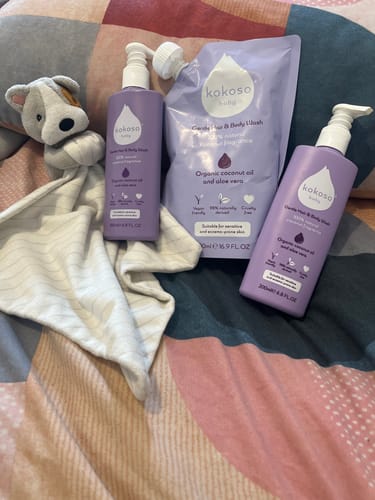 Customer photo review of Gentle Hair & Body Wash Refill