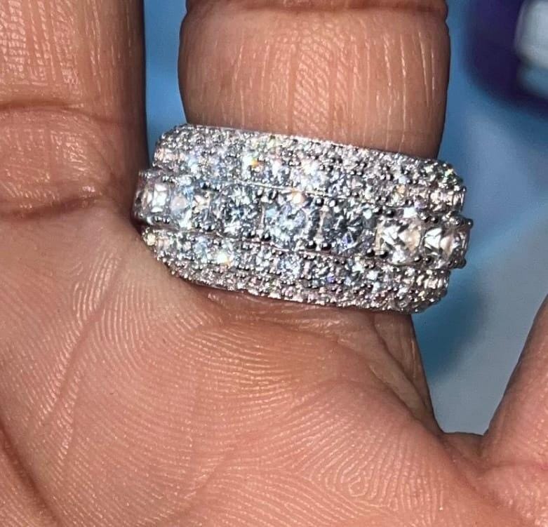 Customer photo review of Multi Crystal Rings