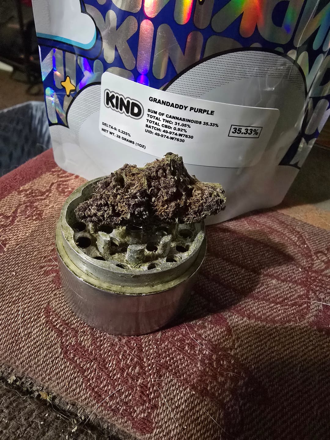 Customer photo review of Granddaddy Purple - 28 Grams - Indica