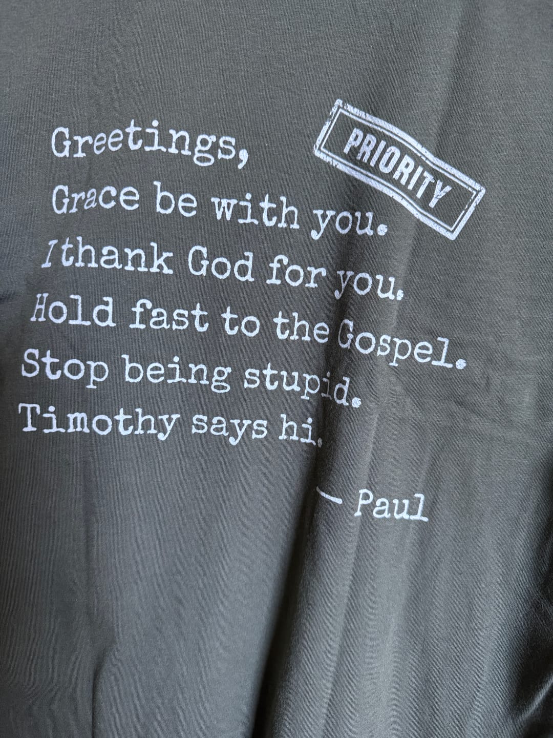 Customer photo review of Pure Paul Special Edition T-Shirt