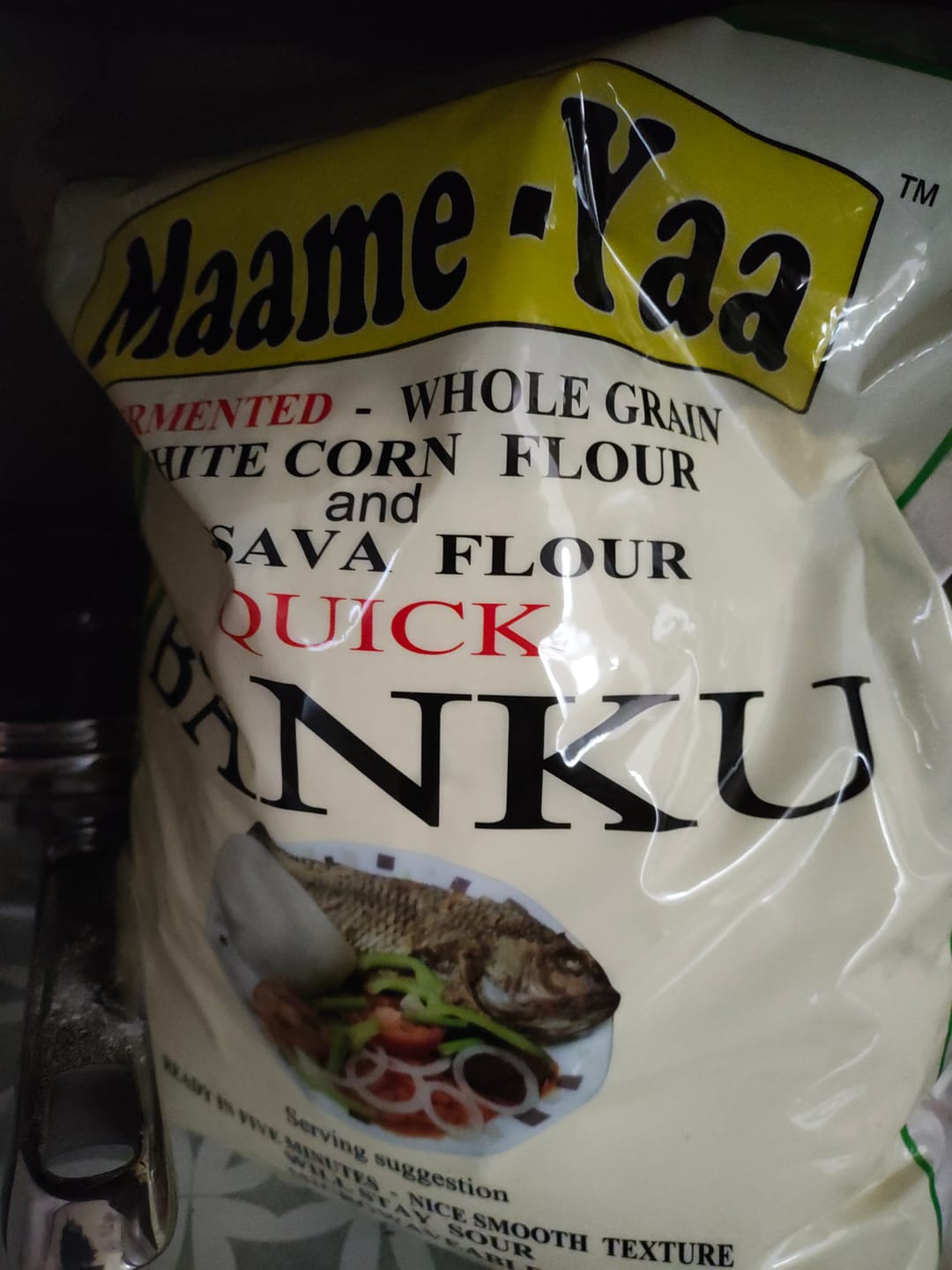 Customer photo review of Maame-Yaa Banku Flour - 10lb, Traditional African Staple