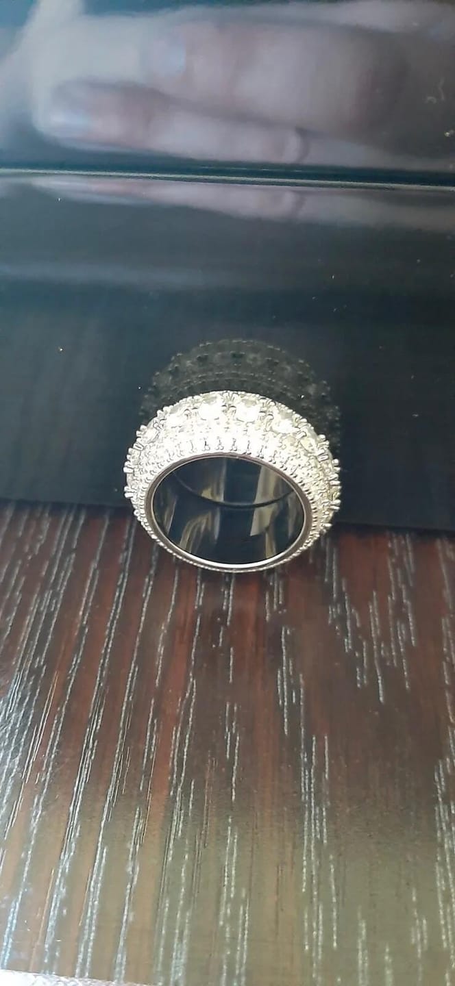 Customer photo review of Multi Crystal Rings