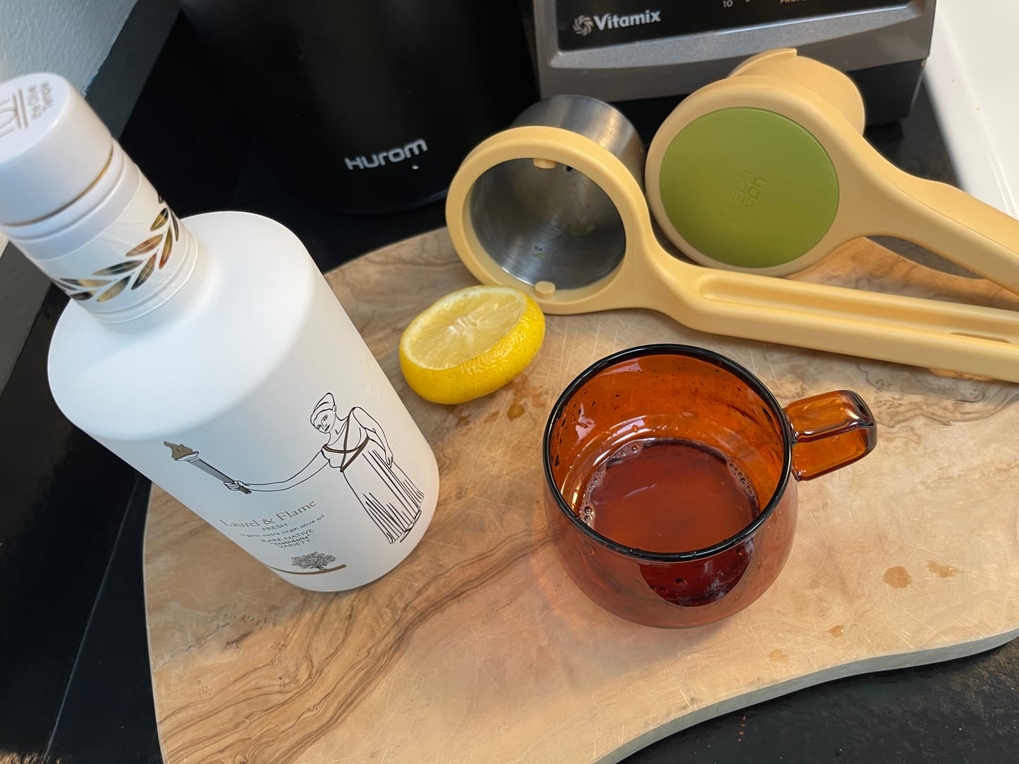 Customer photo review of Laurel & Flame Tsabidolia — Rare Single-Varietal Extra Virgin Olive Oil