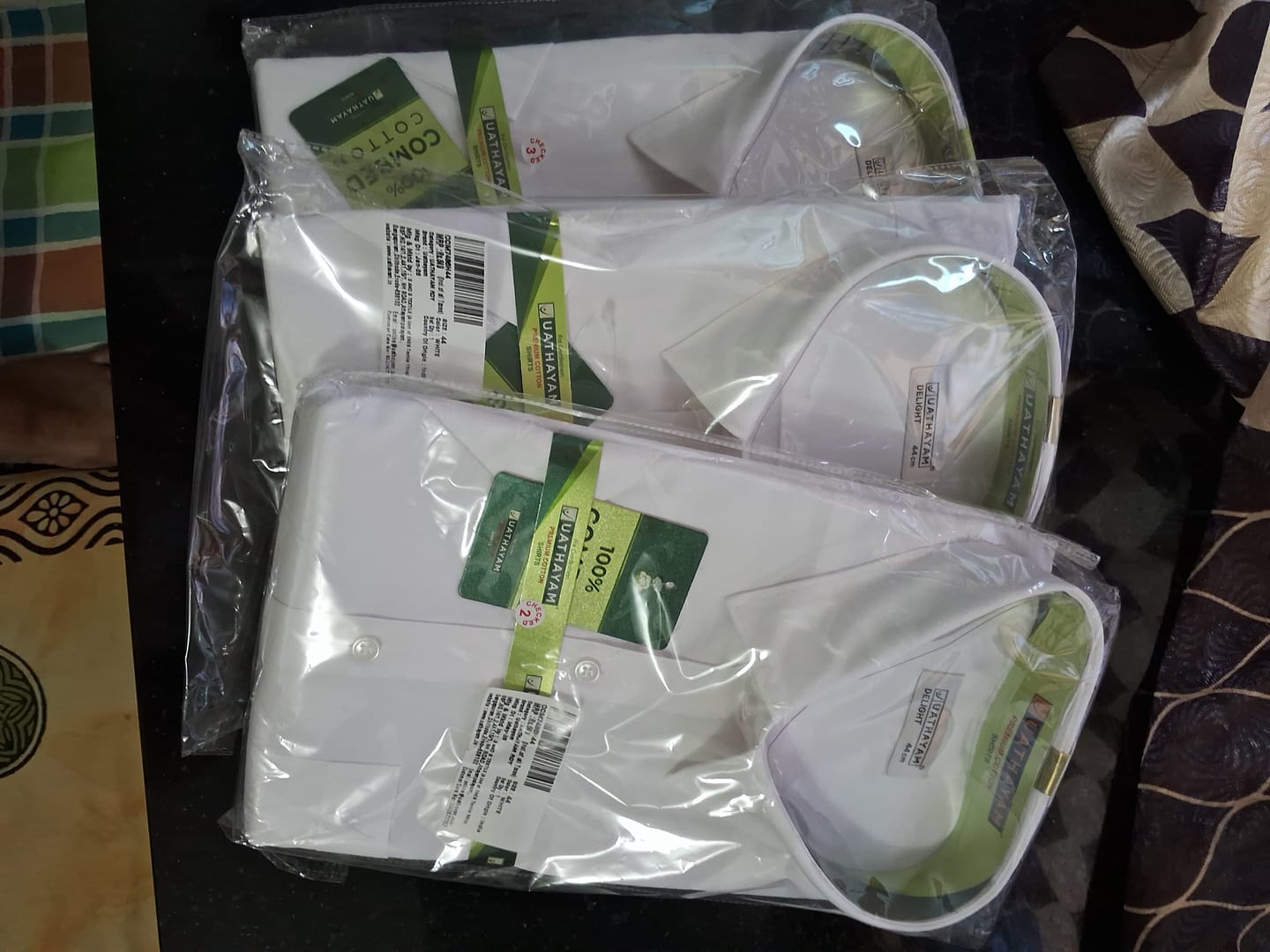 Customer photo review of Double Delight White Shirts - 2 Pcs Combo Pack
