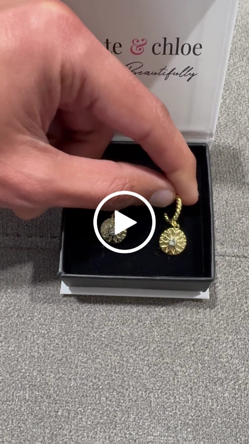 Customer video review of Suzanne 18k White Gold Plated Dangle Earrings with Swarovski Crystals for Women