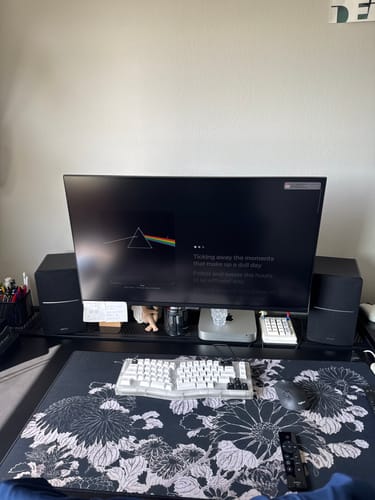 Customer photo review of R1280DBs Powered Bluetooth Bookshelf Speakers