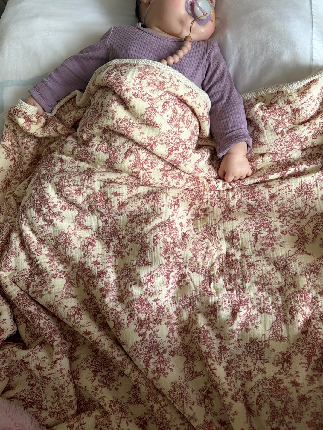 Customer photo review of Sienna Deluxe Fleece Blanket - Maple