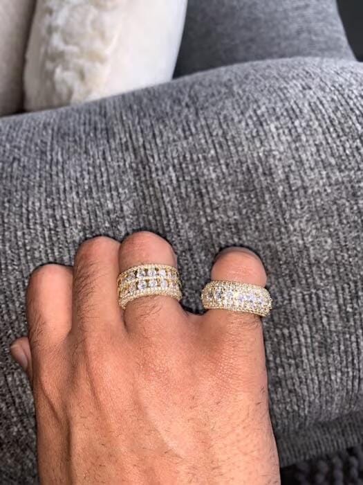 Customer photo review of Multi Crystal Rings