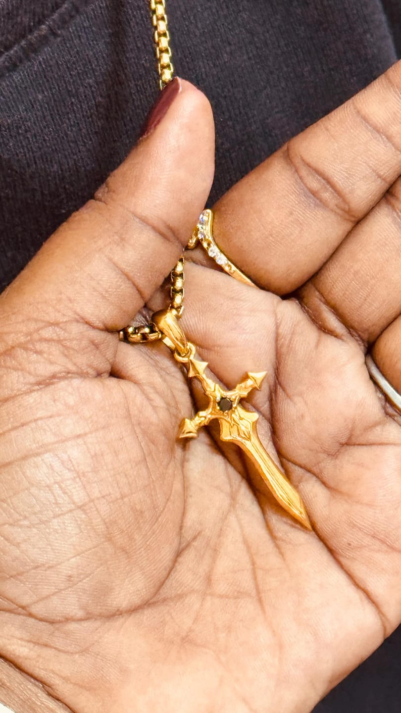 Customer photo review of Sword Pendant