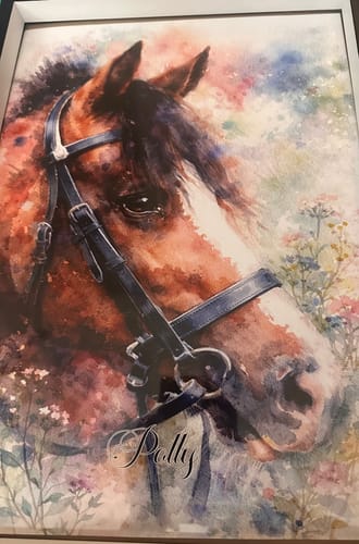 Customer photo review of Personalised Poster With Dog or Cat - Watercolour