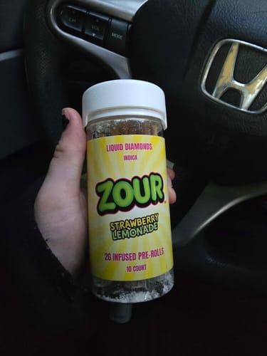 Customer photo review of 10CT STRAWBERRY LEMONADE COATED PRE-ROLLS