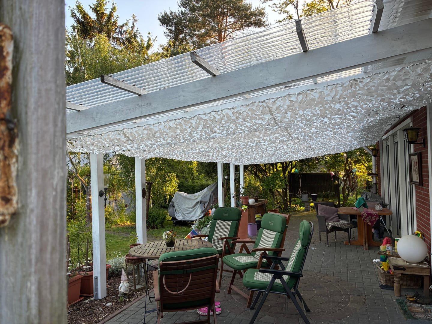 Customer photo review of Tarnnetz Weiß