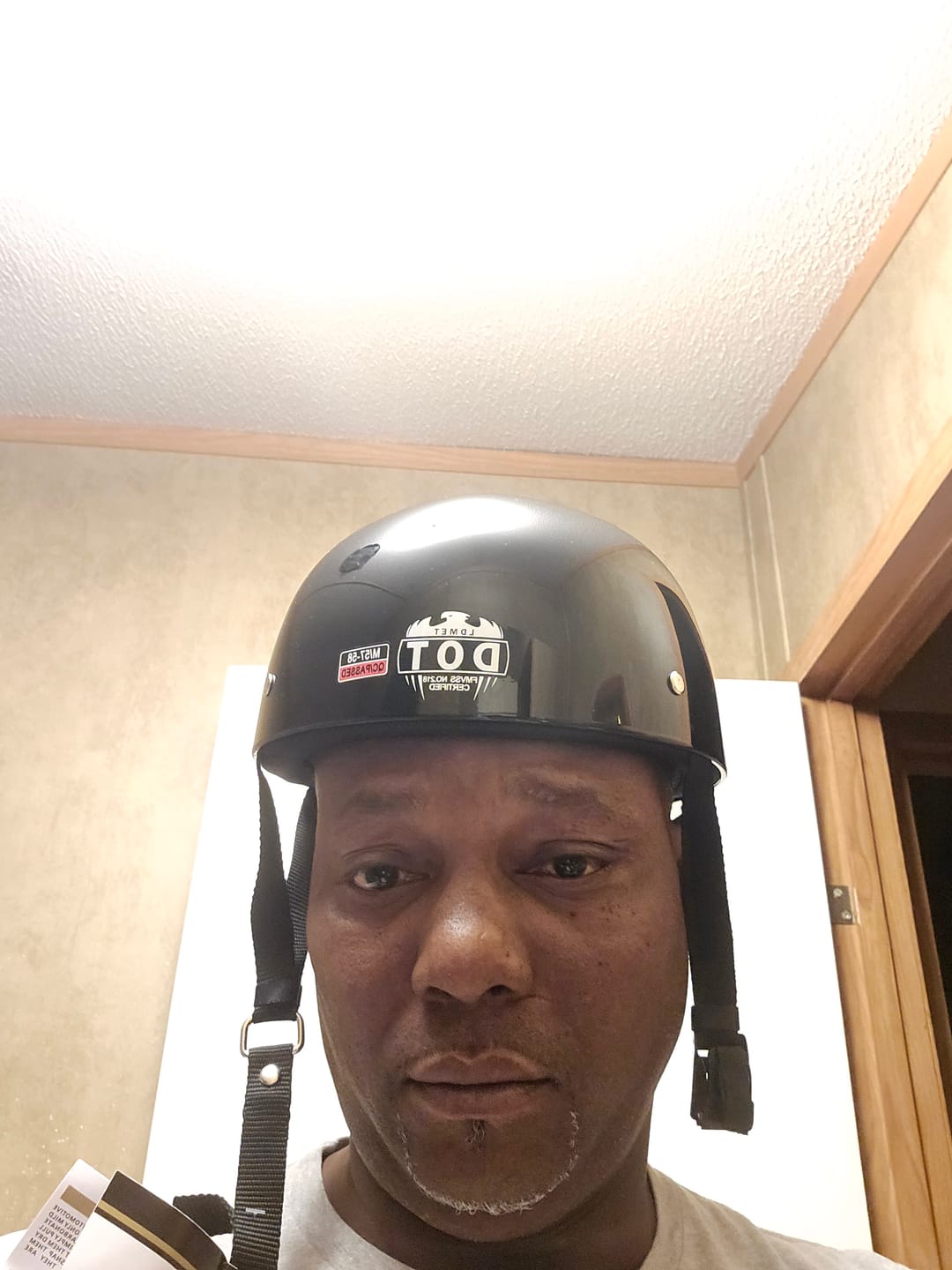 Customer photo review of Baseball Cap STYLE DOT Motorcycle Helmet