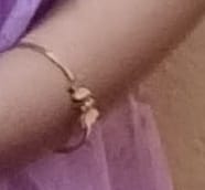 Customer photo review of Butterfly Charm Cuff Bracelet