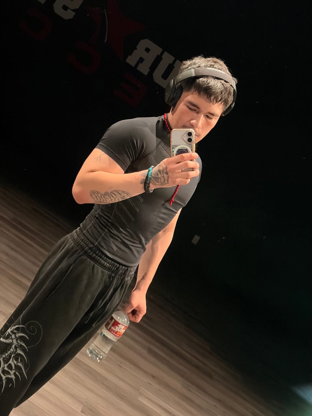 Customer photo review of 465 Superhero Compression Tees