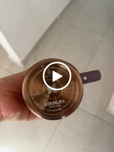 Customer video review of Stanley Quencher ProTour Flip Straw Tumbler  Polished Rose Gold | 1.18L