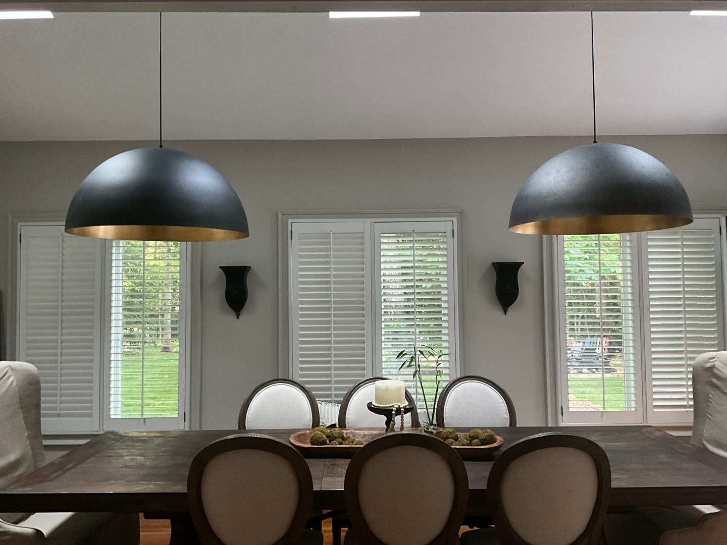 Customer photo review of Industrial Oversized Large Metal Dome Pendant Light