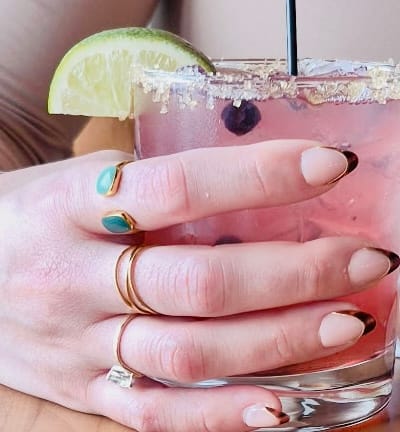 Customer photo review of Green Willow Wrap Ring