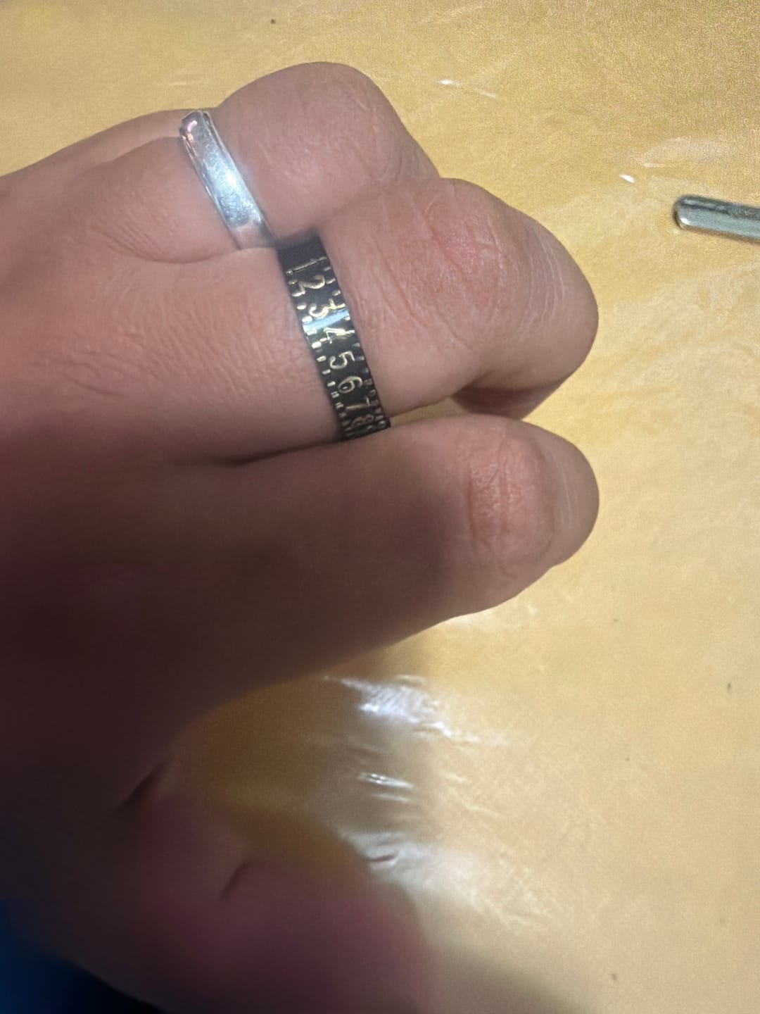 Customer photo review of Free Finger Sizer