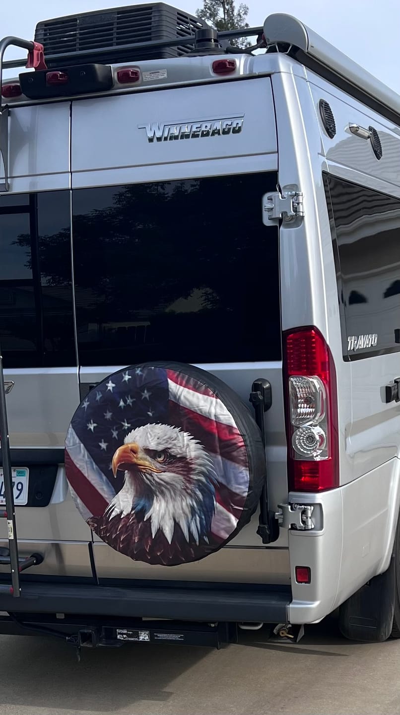Customer photo review of B-Van Tire Carrier for Promaster