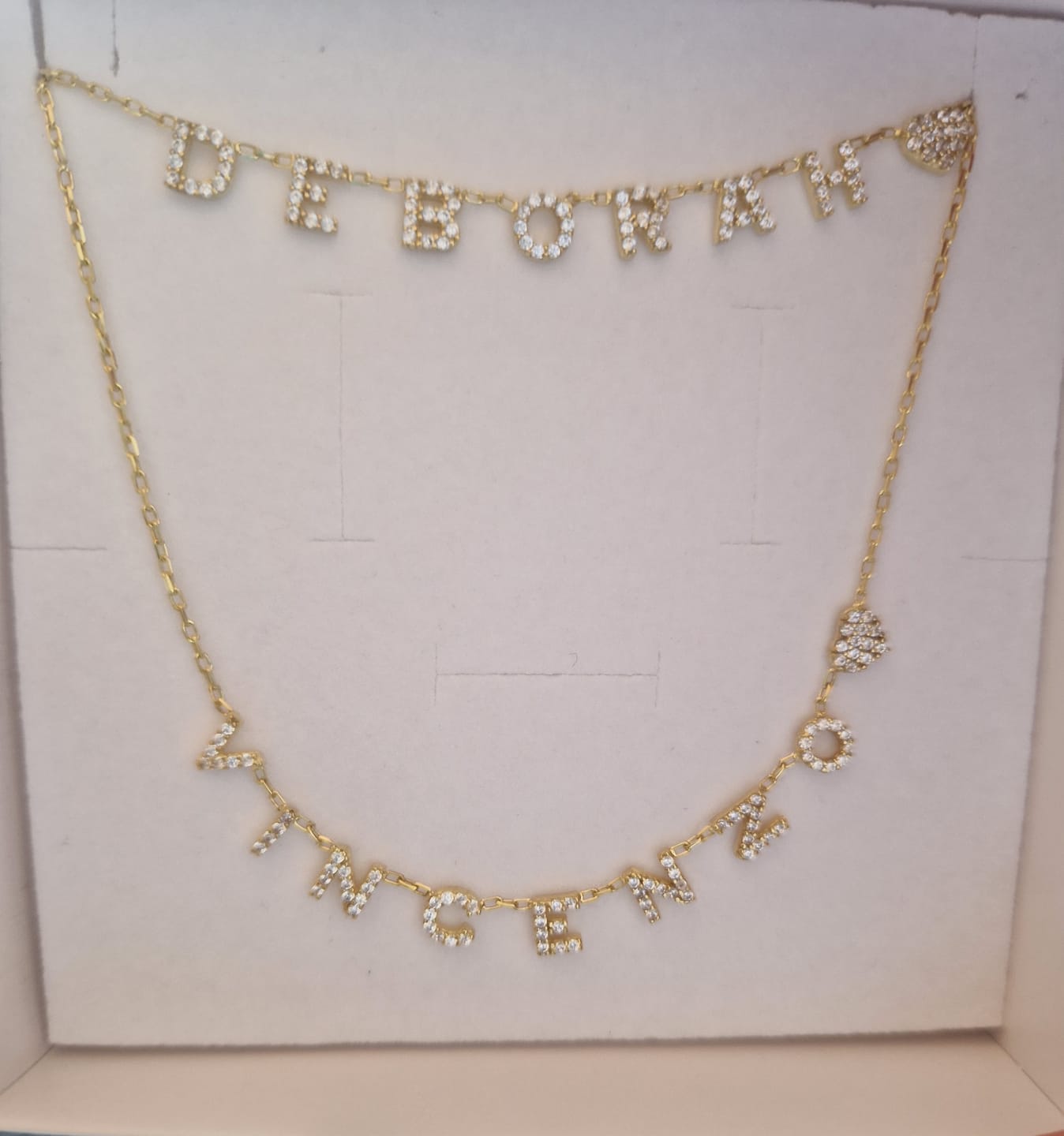 Customer photo review of Collana MINI LETTERS BRIGHT