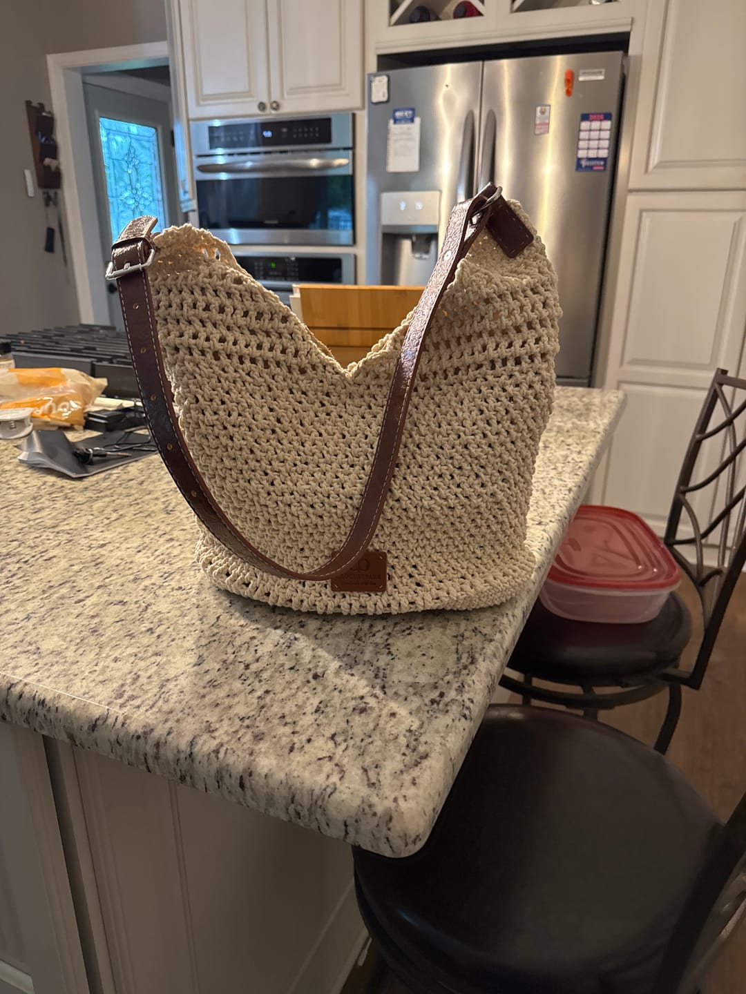 Customer photo review of CrochetPark™ Haven Hobo crochet kit