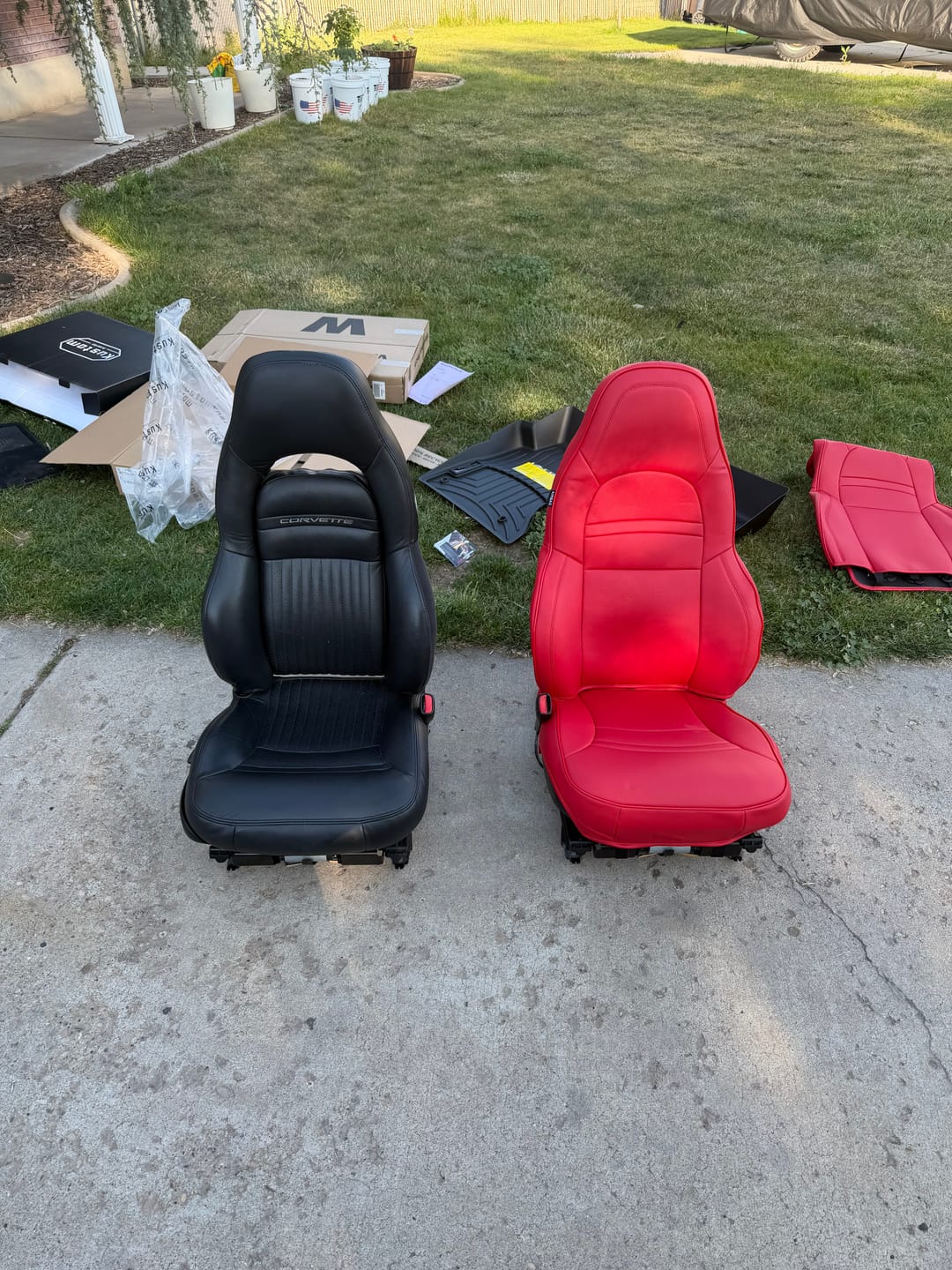 Customer photo review of Corvette C5 Custom Leather Seat Covers