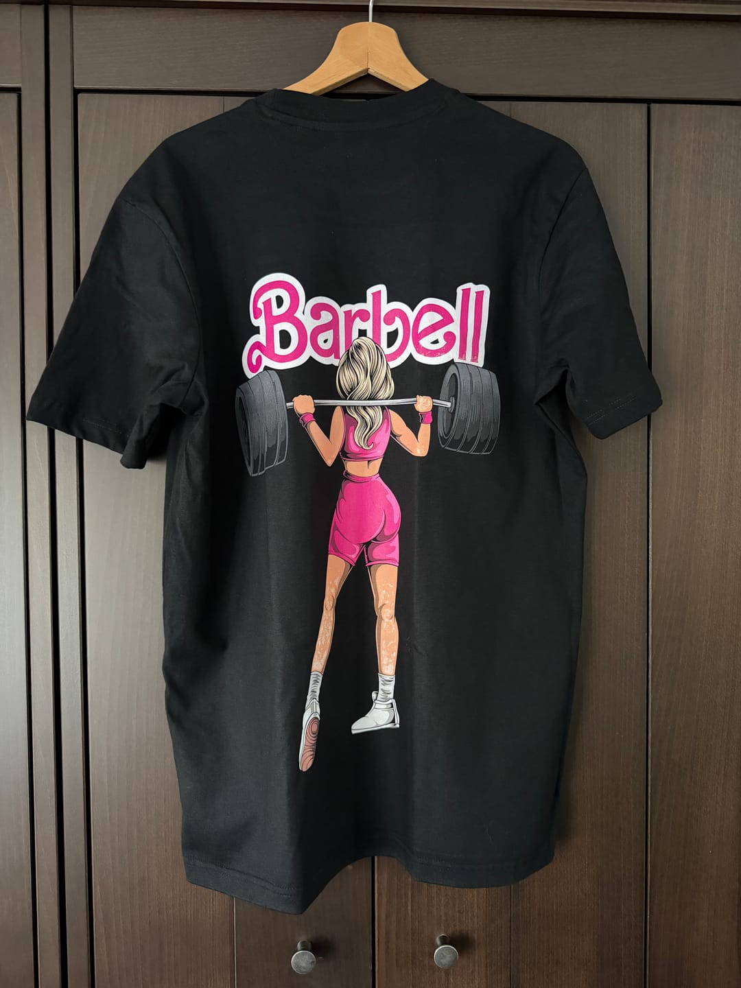Customer photo review of Barbell (Backprint) Shirt