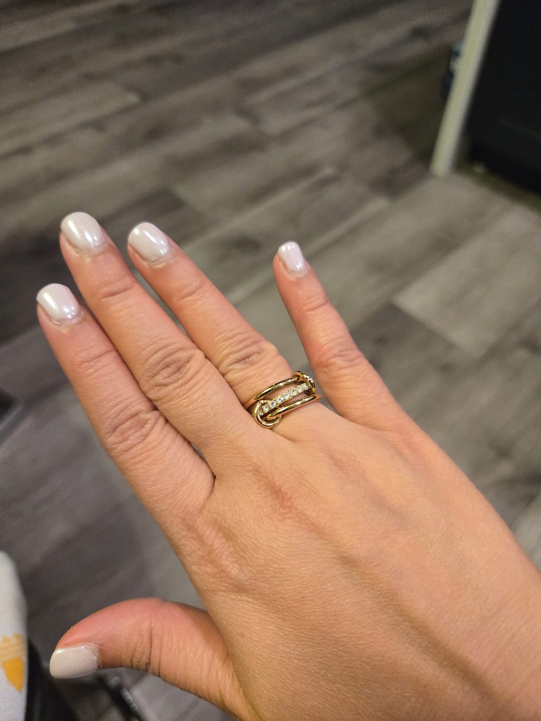Customer photo review of Layered Kaili Gold Ring