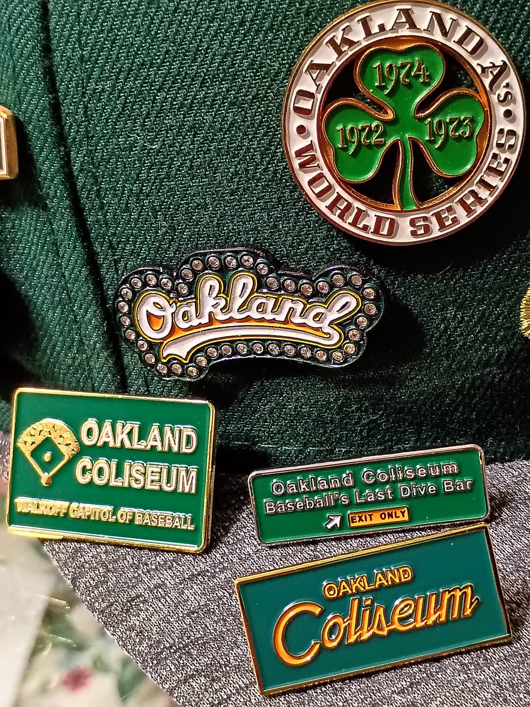Customer photo review of Walkoff Capitol Of Baseball Pin