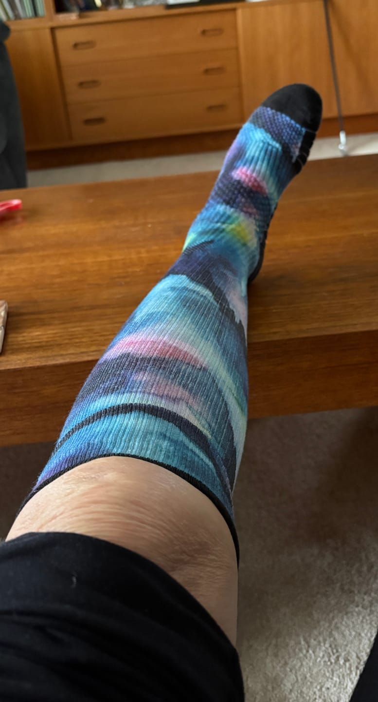 Customer photo review of Butterfly Compression Socks