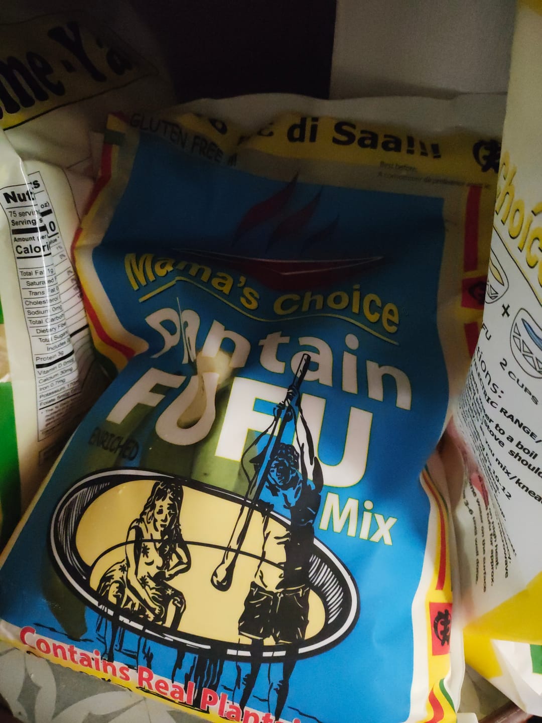 Customer photo review of Mama Choice Plantain Fufu 10lb