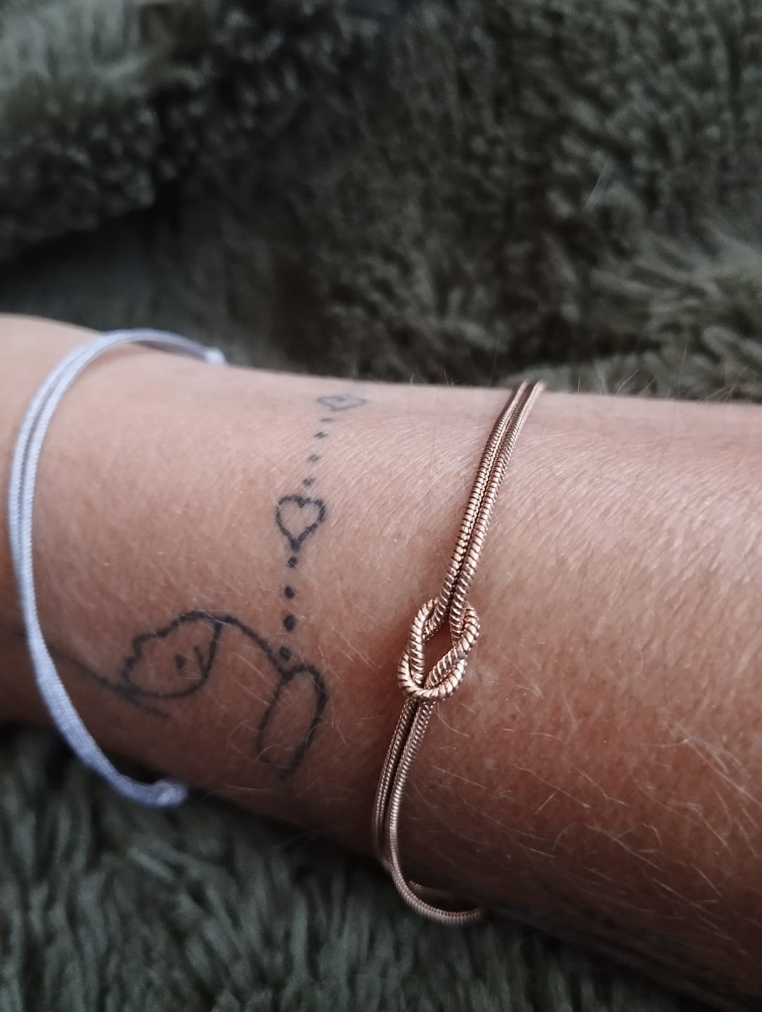 Customer photo review of Verbindungsknoten Armband