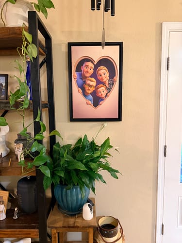 Customer photo review of Personalized Canvas - Animated Heart