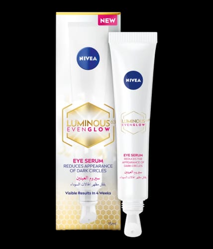 Customer photo review of Nivea luminous 630 even glow eye serum 15 ml