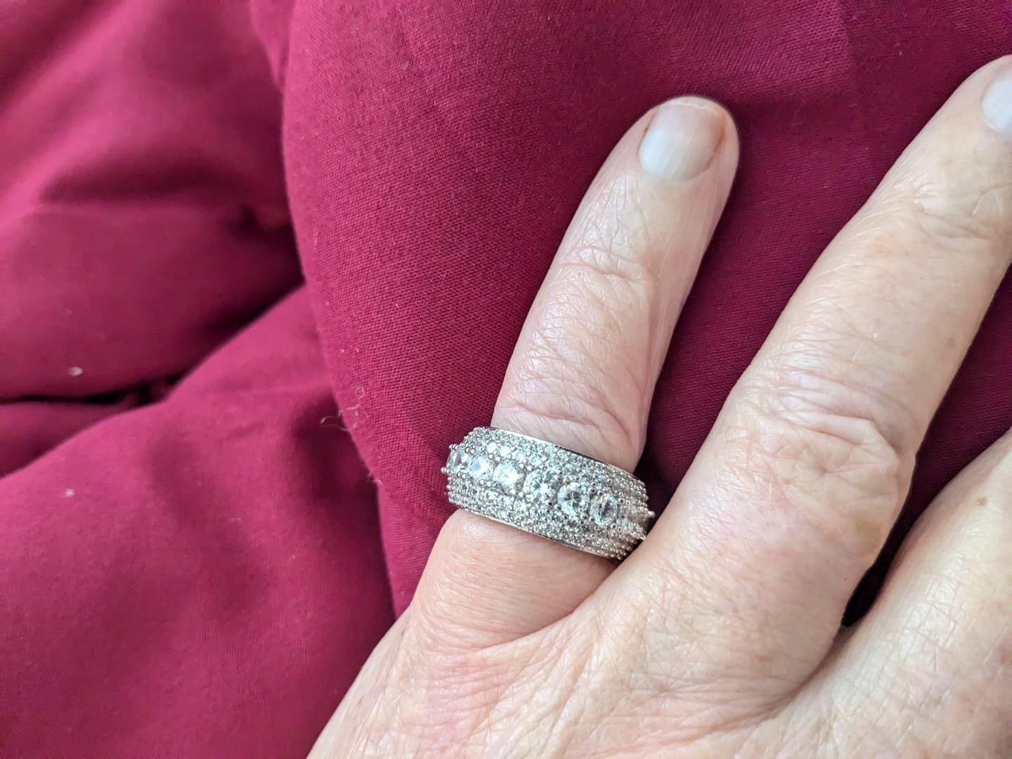 Customer photo review of Multi Crystal Rings