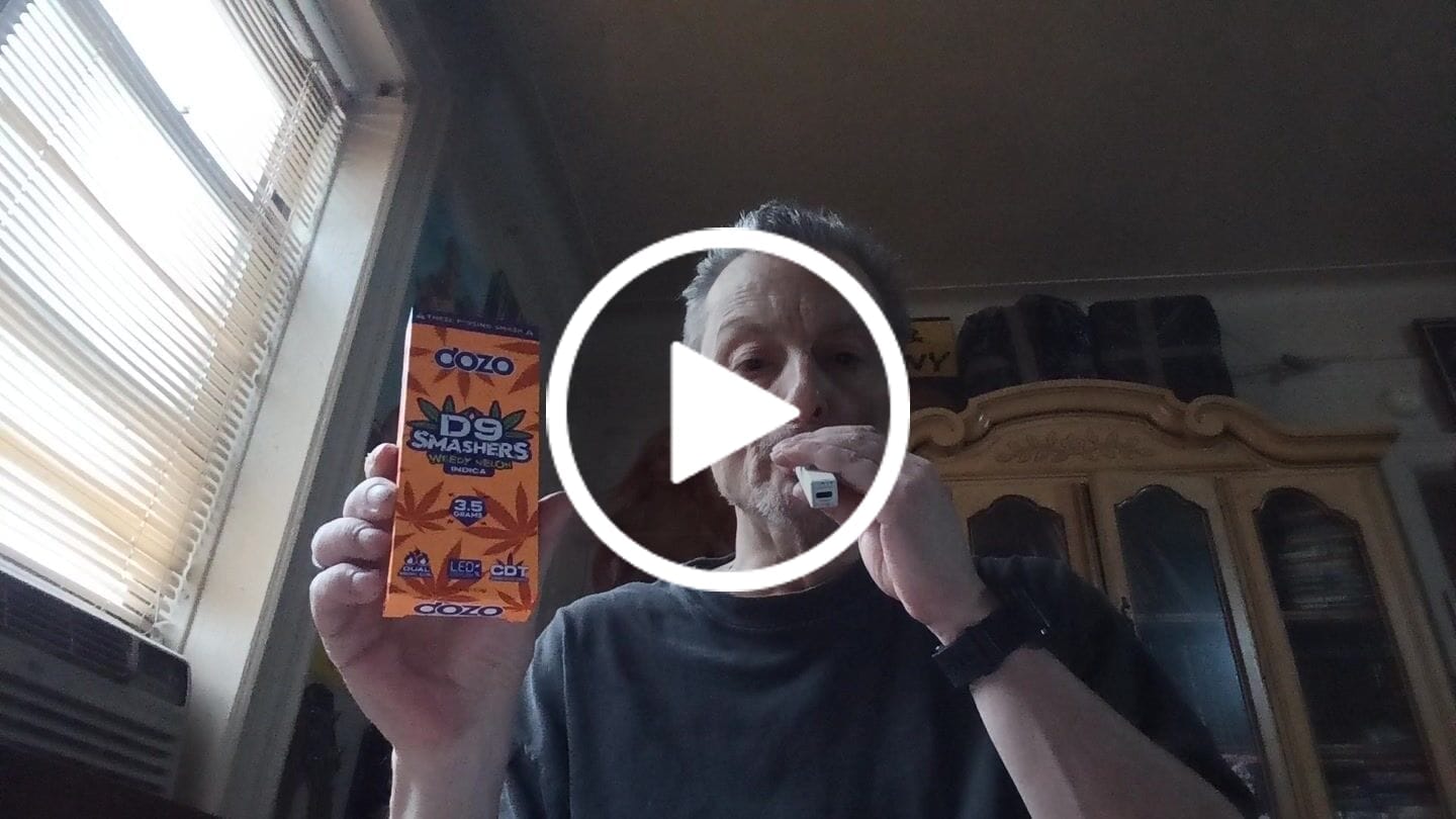 Customer video review of 3.5g Dozo D9 Smashers THC-A Disposable: Jucy Fruit (Indica)