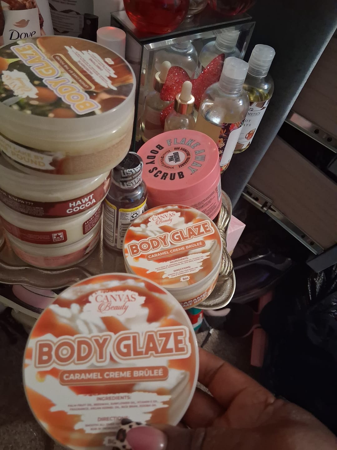 Customer photo review of (NEW) BODY GLAZE: CARAMEL CREME BRULEE