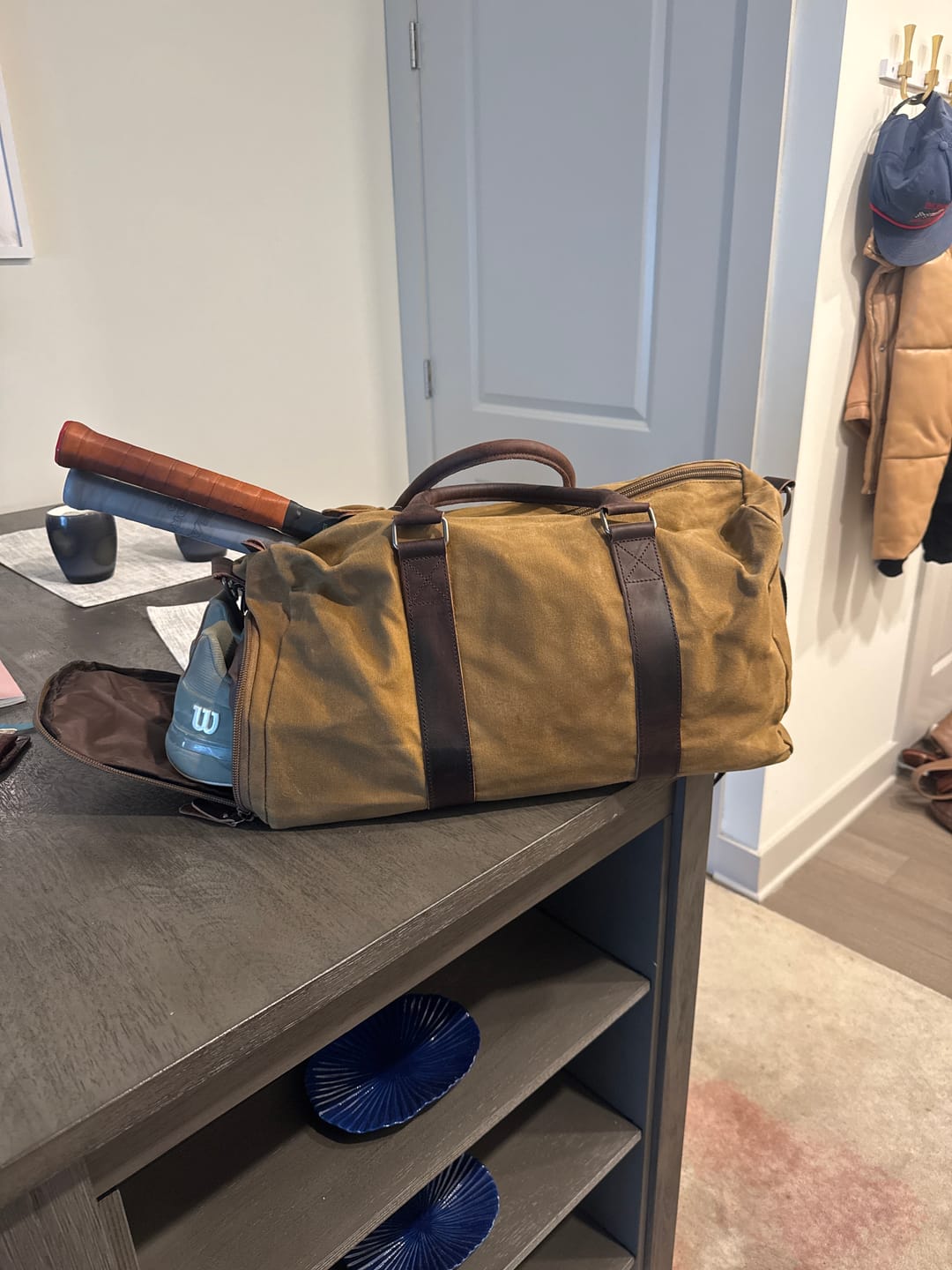 Customer photo review of The Trekker - Canvas Duffle Bag With Shoe Compartment