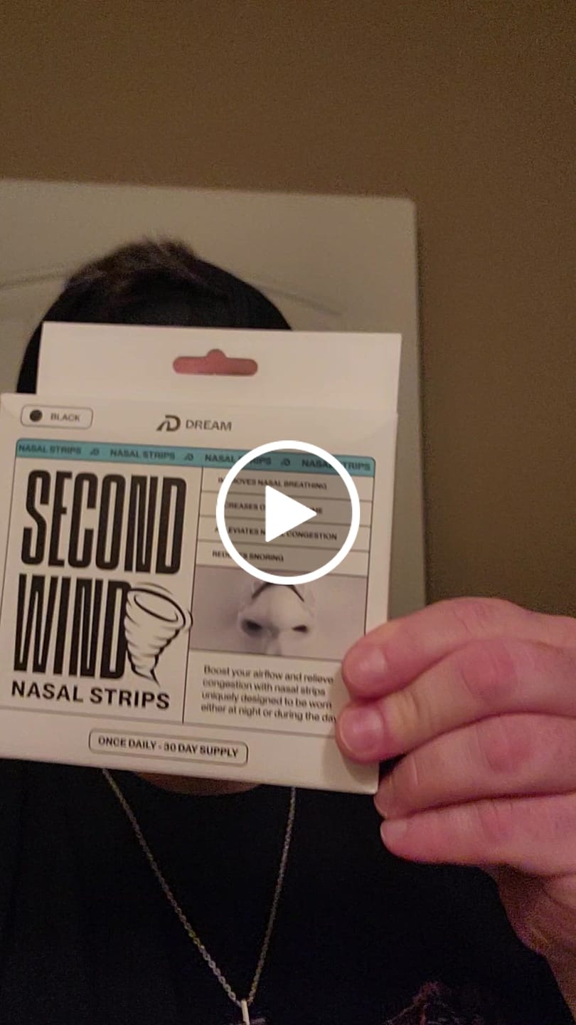 Customer video review of Second Wind Nasal Strips