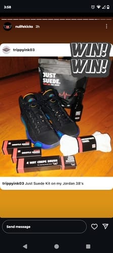 Customer photo review of Just Suede Kit