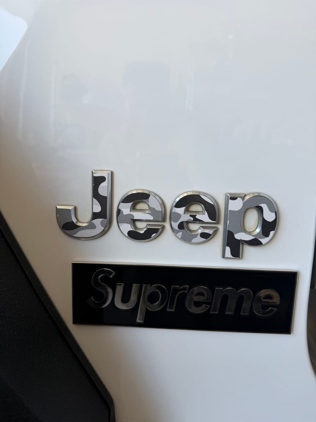Customer photo review of JEEP Wrangler Emblem Overlay Decal Set | Fits JL, JK, TJ & YJ