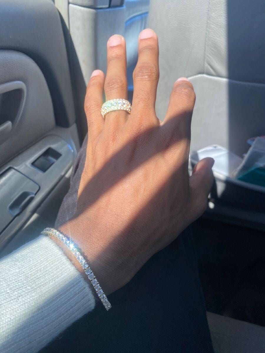 Customer photo review of Multi Crystal Rings
