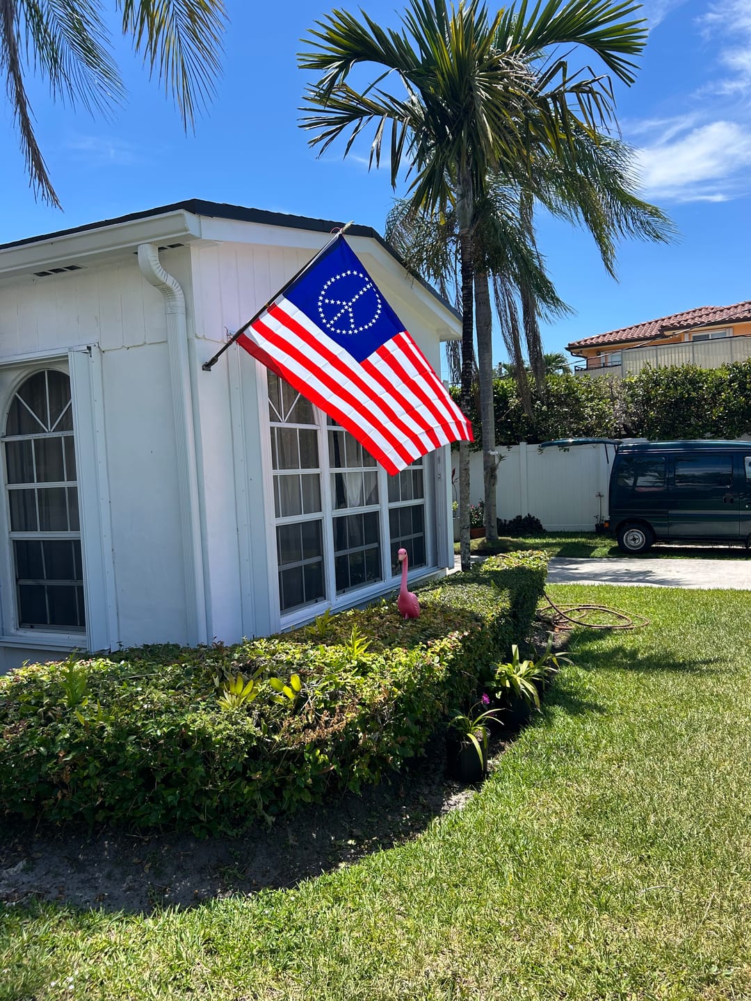 Customer photo review of USA Peace Stars Flag
