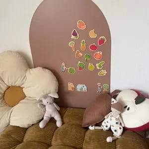 Customer photo review of Magnetwand für Kinder (90x60 cm)