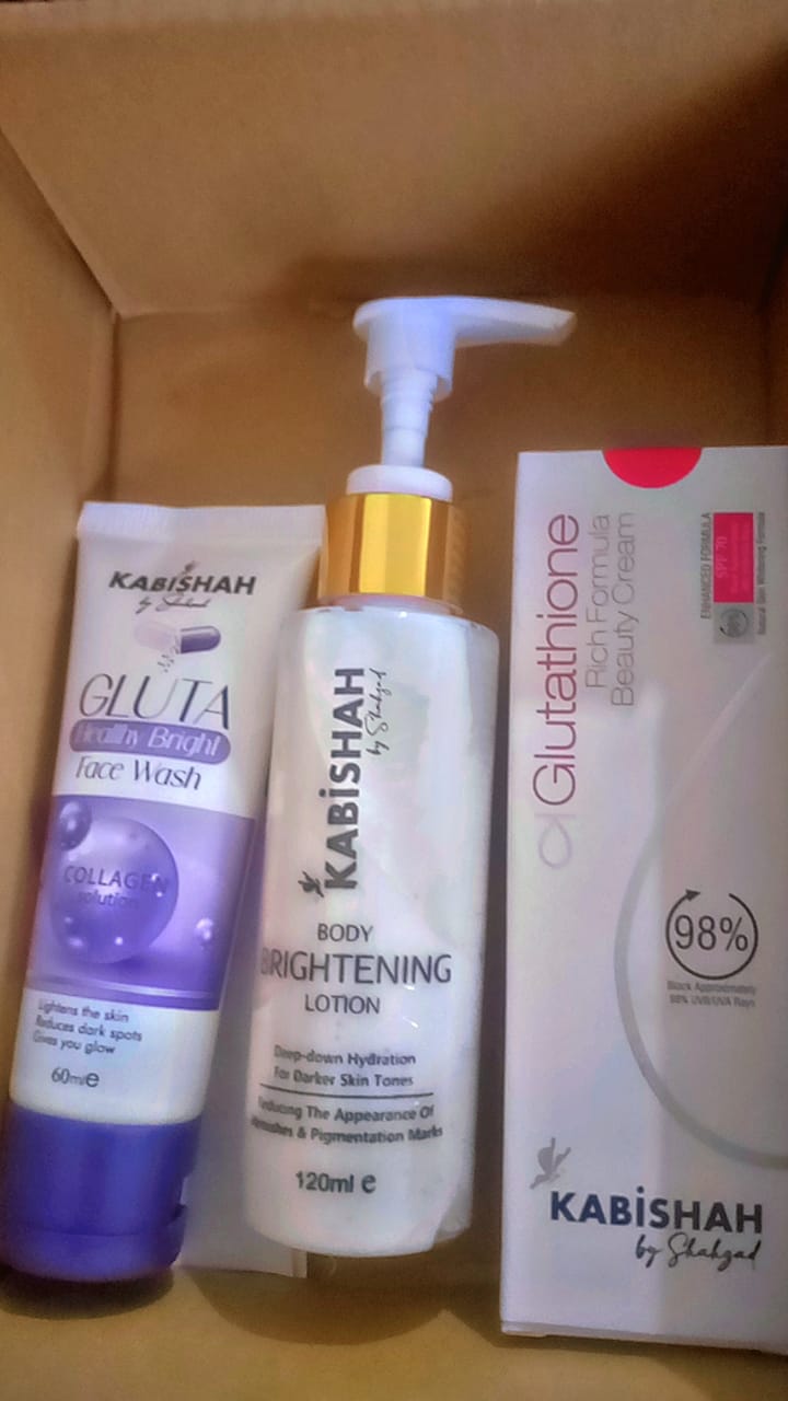 Customer photo review of Glutathione Brightening Bundle