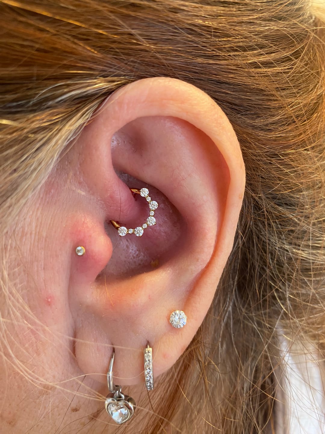 Customer photo review of CAMILLE Daith Hoop