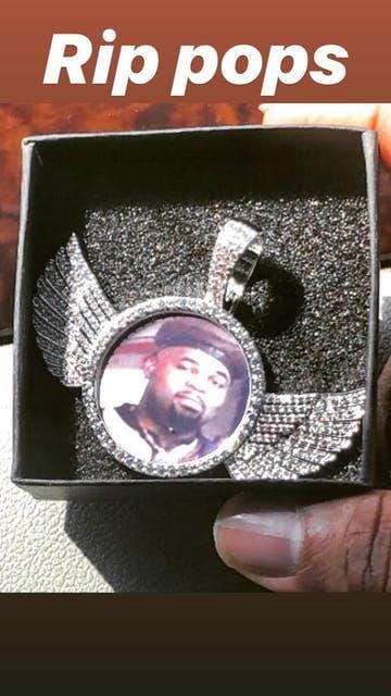 Customer photo review of Angel Wing Photo Necklace With Picture Inside – Custom Personalized Pendant